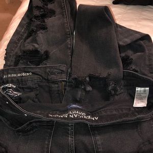 American Eagle Black Short Hi-Rise Jegging